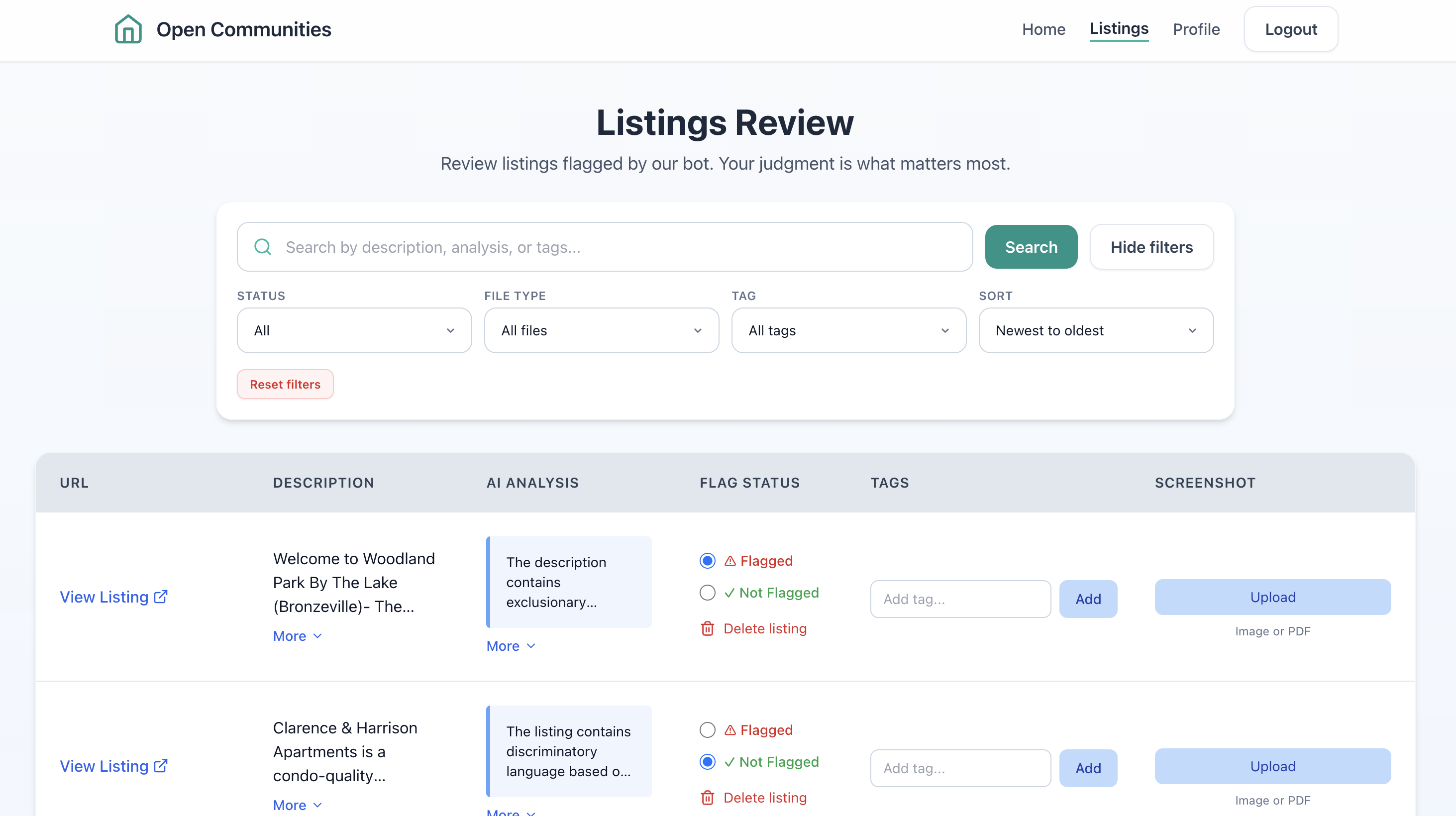 Civic / GovTech dashboard